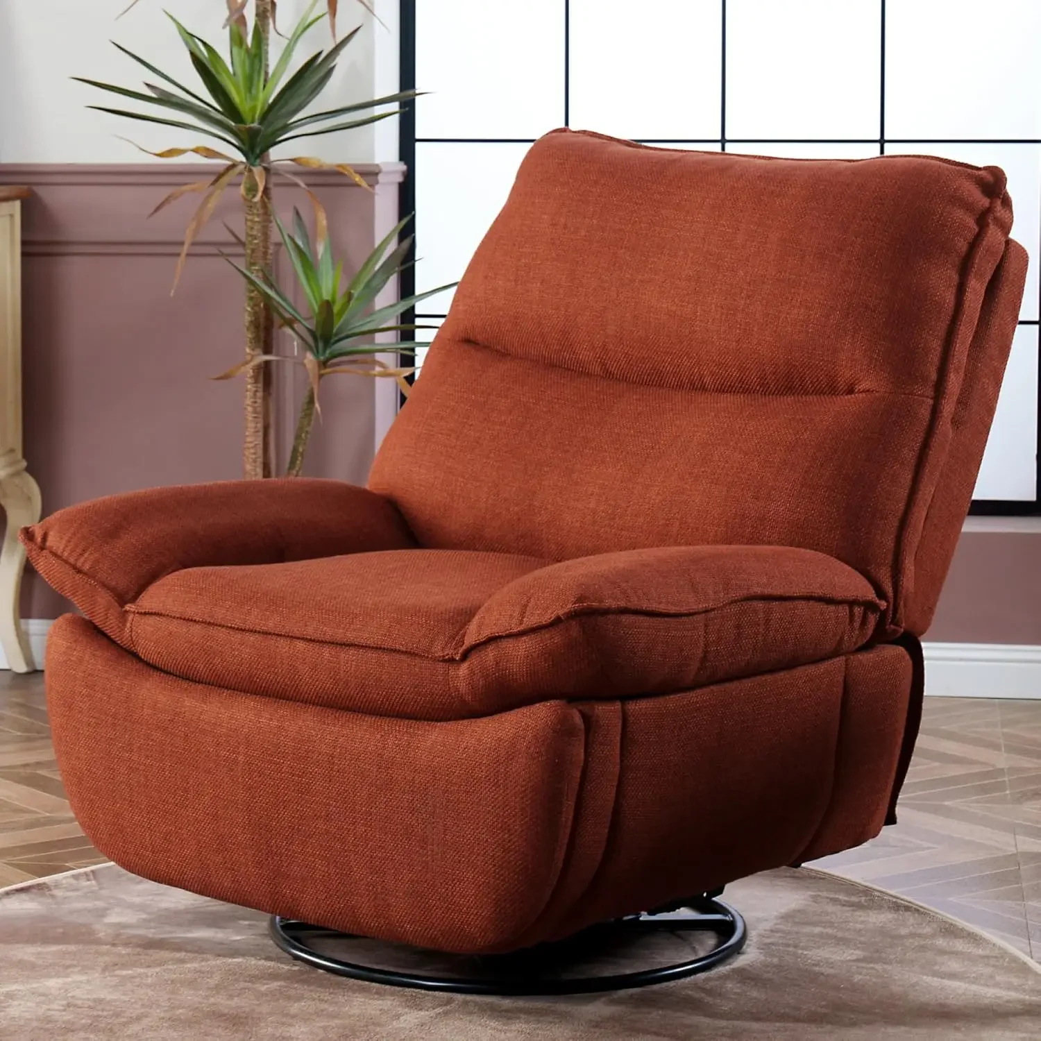 Swivel Recliner Red