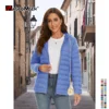 MAGCOMSEN Women‘s Lightweight Hooded Puffer Jacket Full Zip Windbreaker Waterproof Quilted Down Coat Winter Warm Outerwear 2