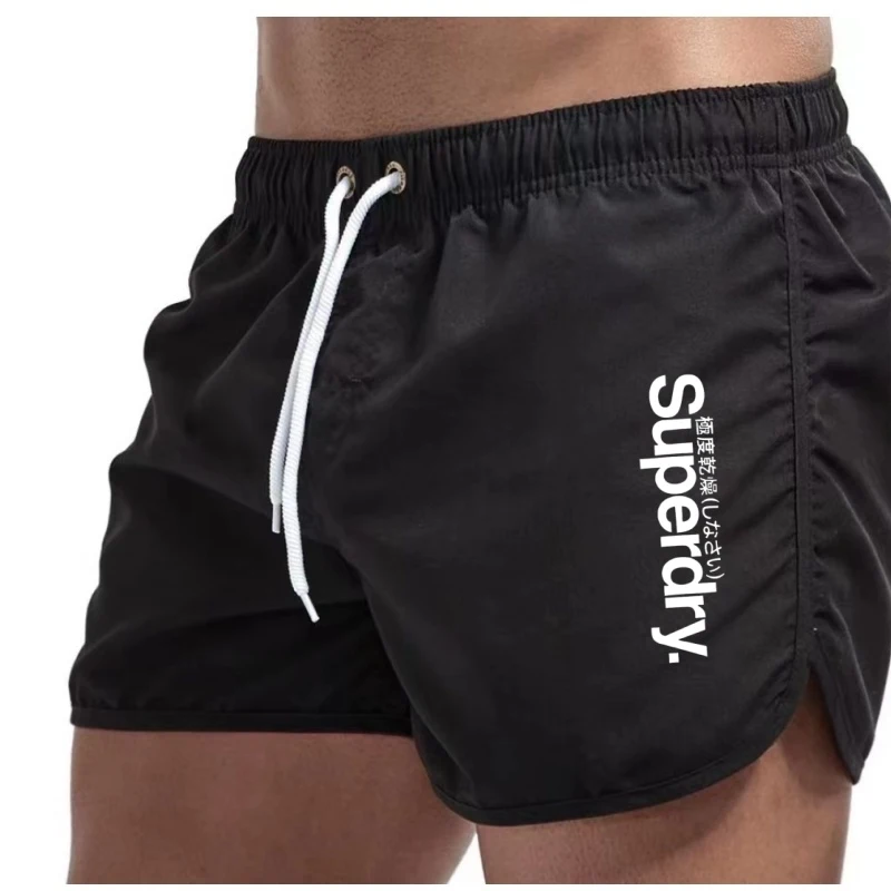 Schnell trocknende, atmungsaktive Strandshorts für Herren, Sommer-Shorts mit lockerer Passform und Aufdruck für den Urlaub, zum Schwimmen und für bequeme Outdoor-Aktivitäten