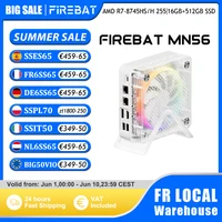 FIREBAT MN56 MINI PC AMD Ryzen 7 8745HS H255 16GB 24GB DDR5 512GB 1TB SSD Windows11 WIFI6 HDMI TYPE-C Ordinateur de bureau de jeu 1
