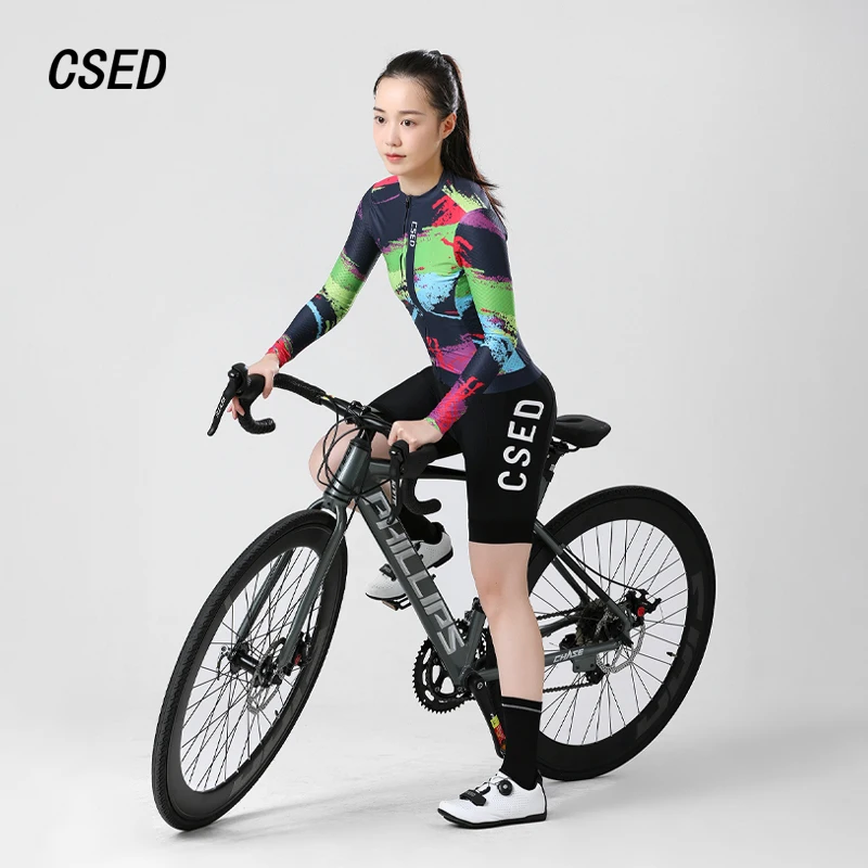 Aipeilai Women's Long Sleeve Cycling Jersey - Full Romania