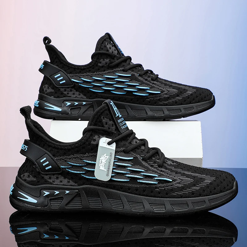 

2023 Spring Mesh Breathable All-match Soft Sole Sports Men's Shoes Outdoor Leisure Sports All-match Tide Shoes for Men Sneakers