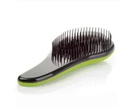 Detangling Hair Brush for All Ages - Gentle Anti - static Salon Brush for Wet and Dry Hair (Green)