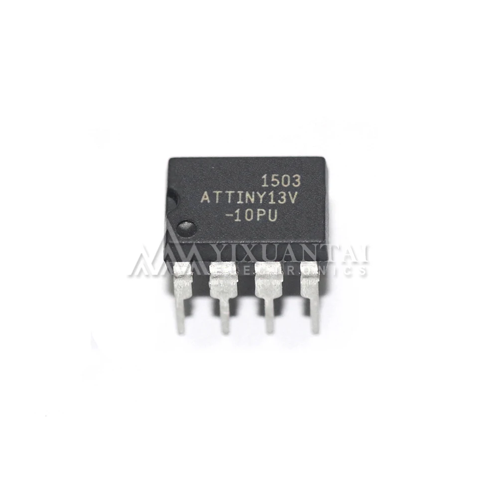 

10/50/100pcs/lot Free shipping ATTINY13V-10PU IC MCU 8BIT 1KB FLASH 8DIP Flash 2.5V/3.3V/5V DIP8 New Original