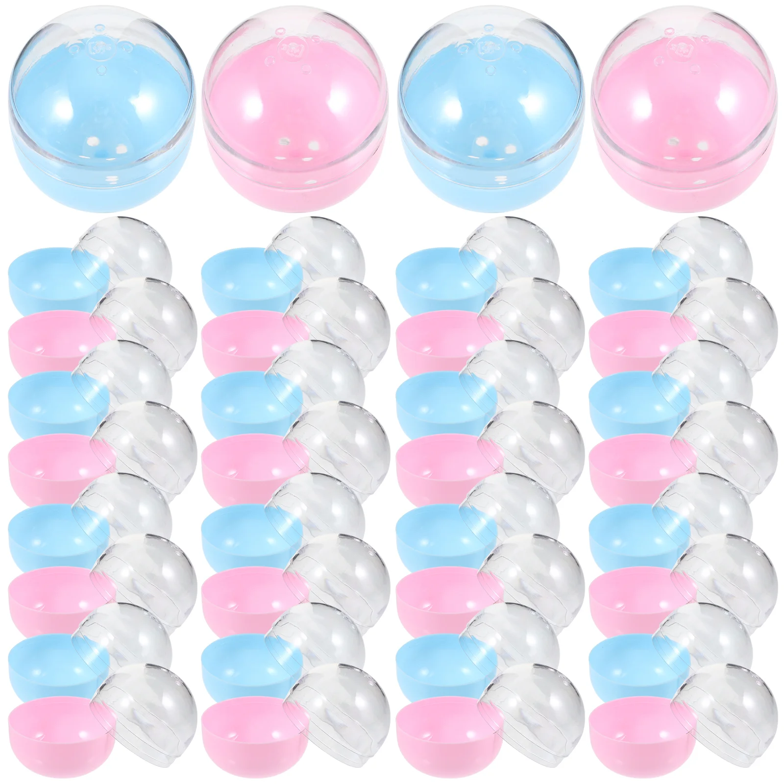 

50Pcs Fillable Balls Empty Twisted Balls Plastic Balls Twisting Balls Fillable Balls