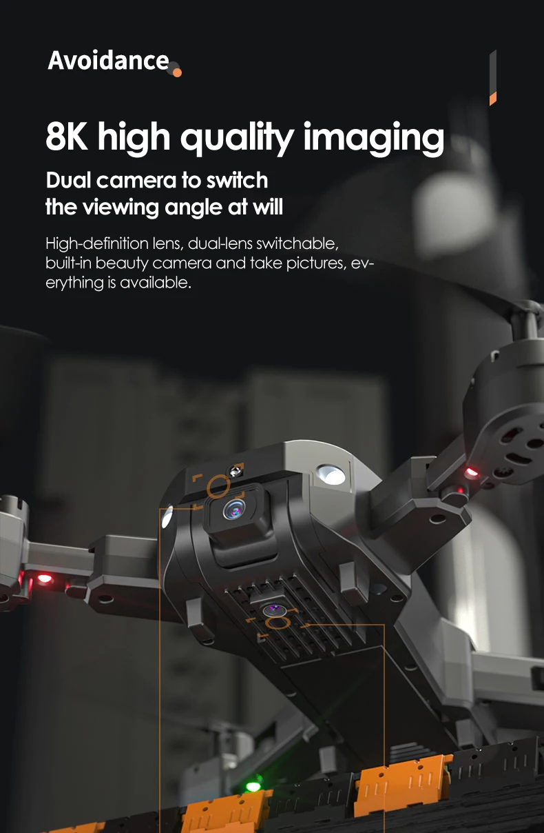 Drone V88 8K Double Caméra - GPS 5G - Portée 5000m - Photographie Aérienne - Compact