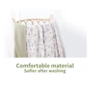 Elinfant waffle bamboo cotton swaddel blanket comfortable breathable digital print baby bath towel 5