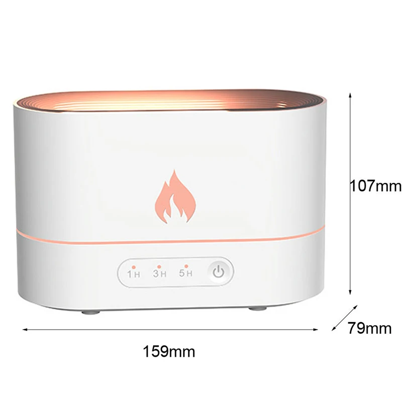 Colorful flame atmosphere night light indoor aromatherapy machine atomizer fragrance essential oil humidifier