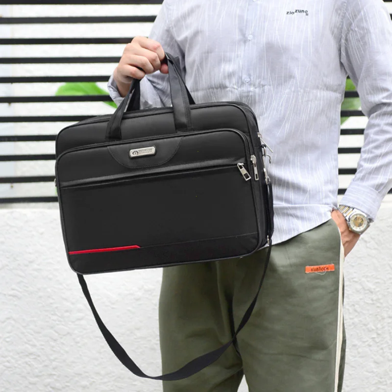 High-capacity Briefcase Business Document Information Storage Bags Weekend Travel Laptop Protection Organize Handbag Accessories 3