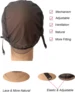 Brown Mechanism Wig Cap For Making Wigs With Adjustable Strap On The Back Weaving Cap Machine Made And Good Quality Material 6