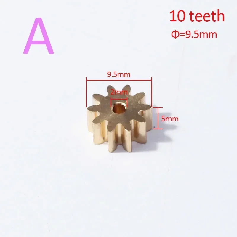 Copper Car Motor Gear 8/9/10/11/12 teeth 1PC for FC280 260 130 140 motor