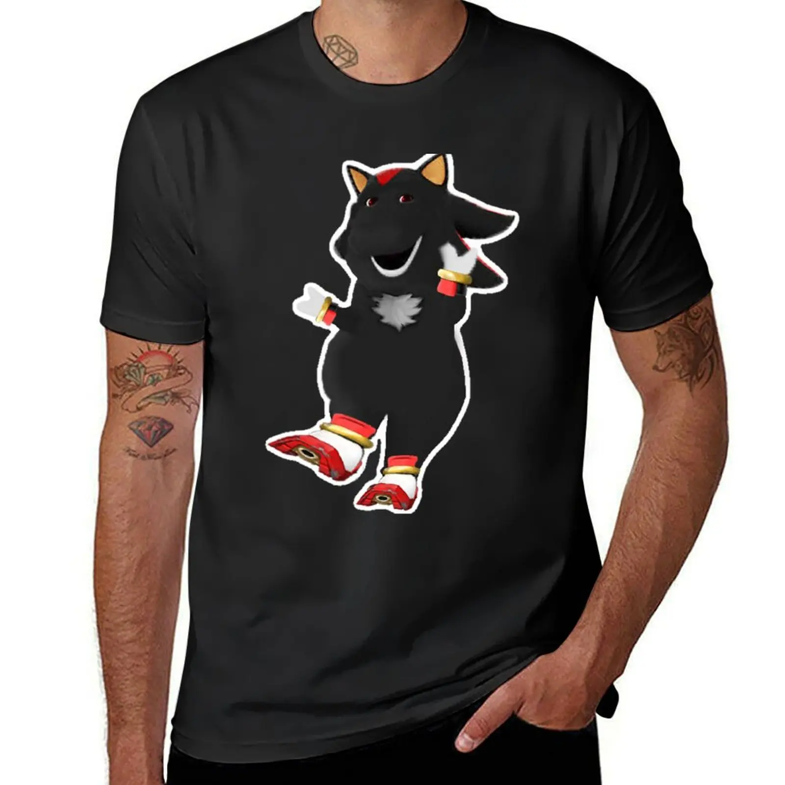 Shadow the Dinosaur T-Shirt plus size tops animal prinfor boys cute tops mens clothes