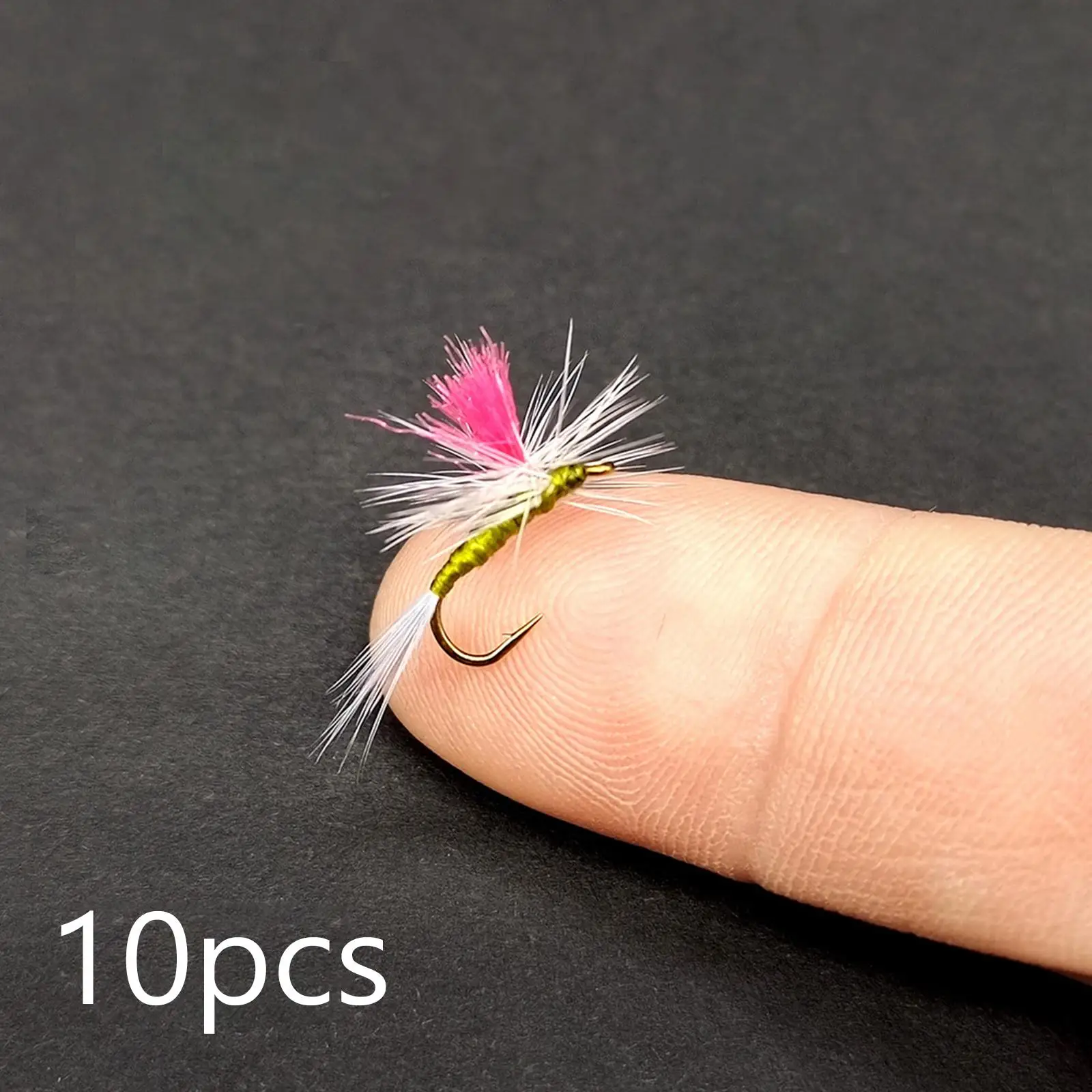 10x Fly Fishing Flies Portable Fly Fishing Lures Fishing Bait Lures with Hooks