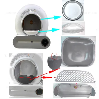 Automatic Cat Litter Box Accessories :Bin Door Collecting Feces Bottom Capsule Garbage Bag for Cat Toilet Litter Box 1