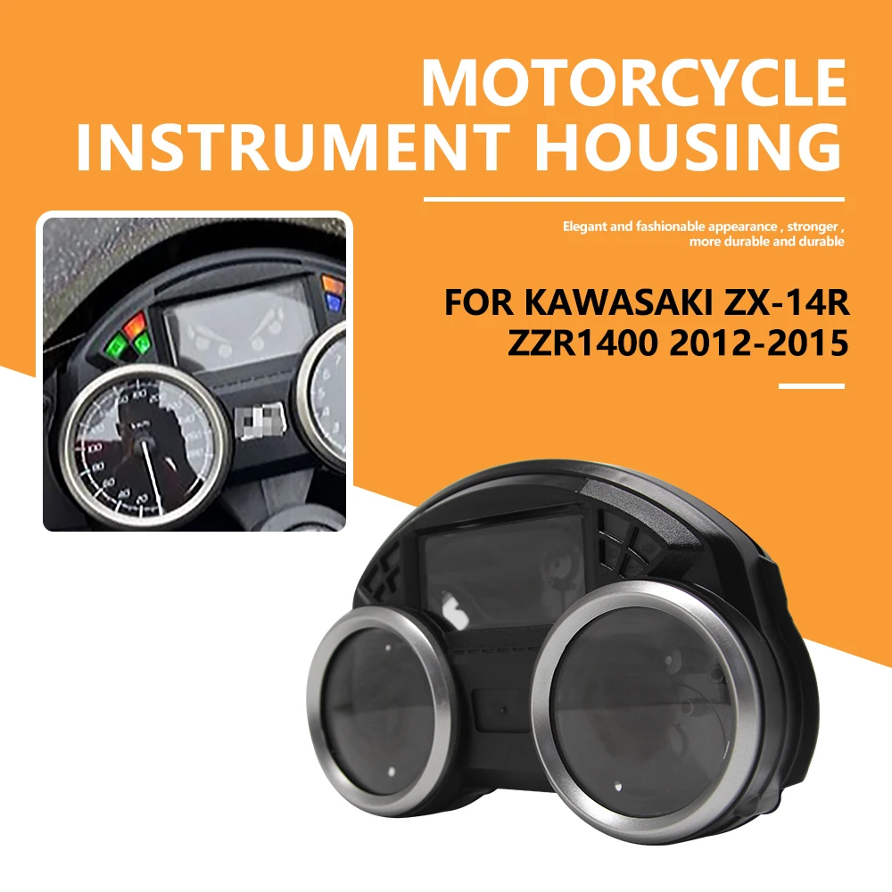 

for ZX-14R ZX14R ZX 14R ZZR1400 ZZR 1400 2012 2013 2014 2015 Motorcycle Speedometer Case Odometer Instrument Shell Housing Cover