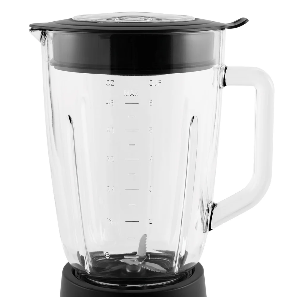 5-Speed Blender with 48oz Glass Jar & Stainless Steel Blades 6