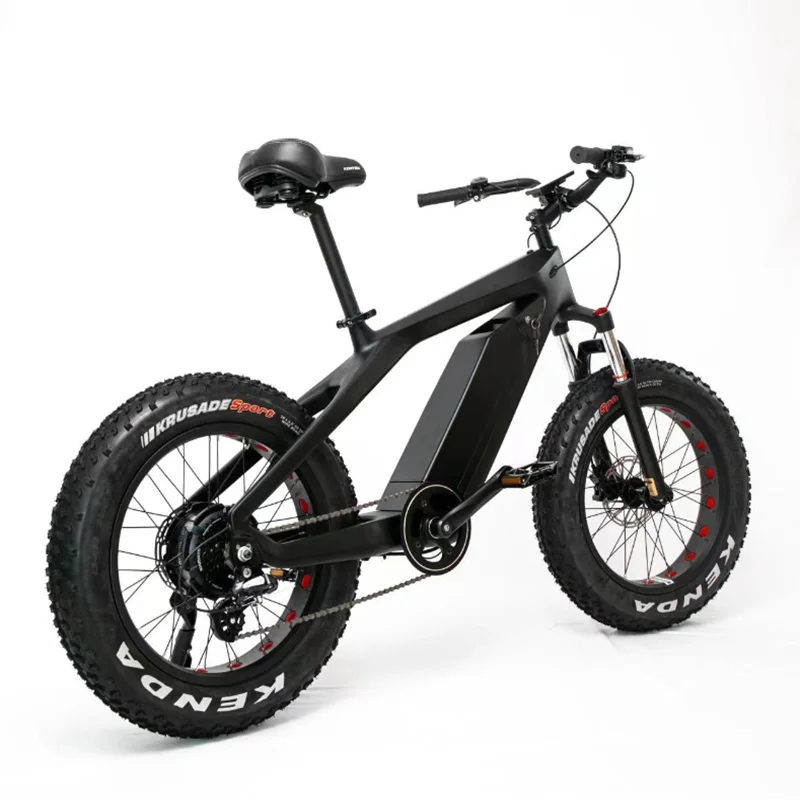 Carbon Fiber Variable Speed Booster E-Bicycle, 20-26 in x 4.0