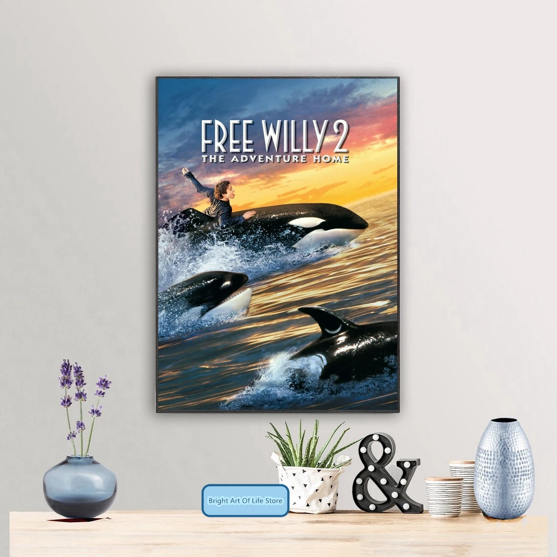 Free willy 2 the adventure home 1995 movie poster cover photo canvas