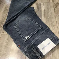 Pantalones vaqueros azules y grises de alta calidad para hombre, pantalones elásticos ajustados coreanos de marca de moda de alta gama para hombre, ropa de diseñador para novio