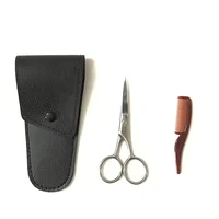 1 Set Eyebrow Scissor Mustache Eyebrow Trimmer Stainless Steel Shear Care Accessary mustache scissors 2