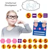 Children Montessori Toys Felt Finger Numbers Math Toy Counting Early Learning Intelligence Develop for Toddler Teaching Aid Kids 2