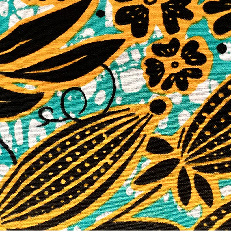 african ankara real wax block fabric african Fabric for dresses cotton fabric 6yards Ghana wax high quality