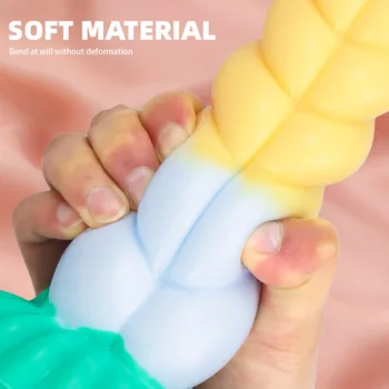Colorful Monster Dildo Anal Sex Toys Ass Massage Goods For Adults Big Penis Fake Anal Dildo For Female Male Masturbators Sexshop 5