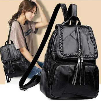 Mini zaino da uomo Borsa da scuola piccola a tracolla nera alla moda per uomo Zaini da viaggio sportivi impermeabili di design in tela