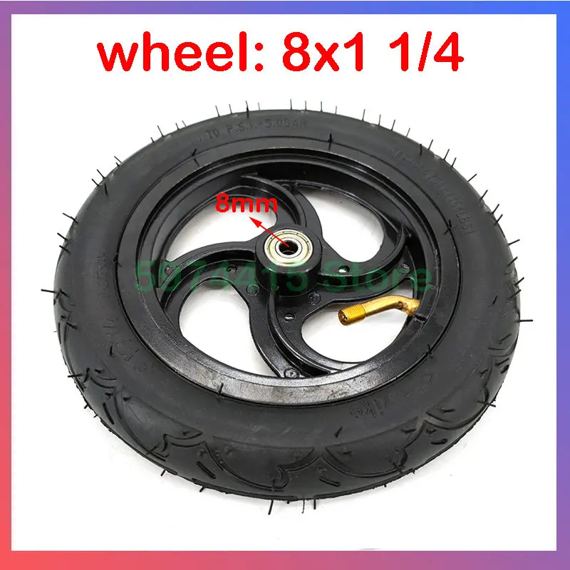 8 Zoll Pneumatisches Rad Für Kick Scooter - Mit Schlauch & Lager