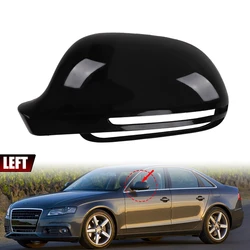 Glossy Black Side Wing Rearview Mirror Cover Cap (1pc Left)