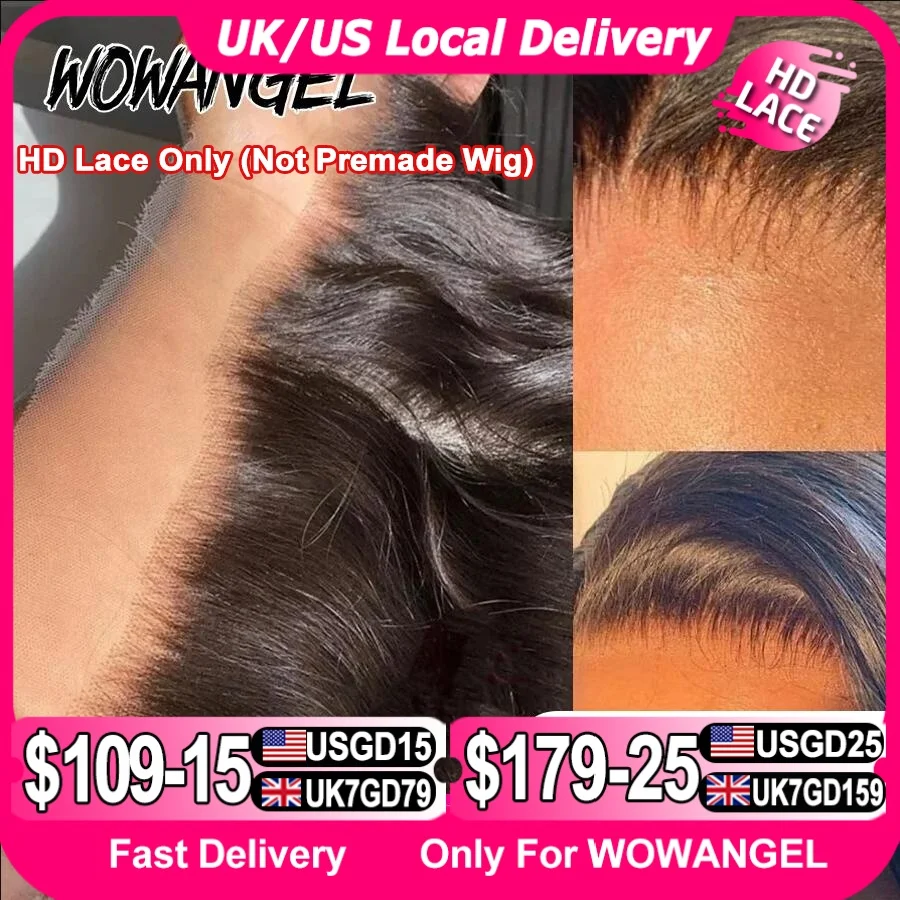 Human Hair Closure Human Hair Lace Frontal 13x4 13x6 HD Lace Frontal Only Melt Skins Brazilian Straight Human Hair 5x5 6x6 HD Lace Closure