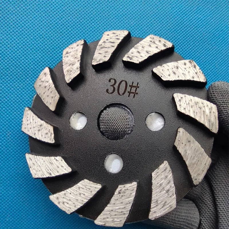 3pcs Klindex 4'' Inches Diamond Metal Bond Grinding Cutting Wheel Disc Pad 100mm C20-C35 Concrete Granite Polishing Flat Plate