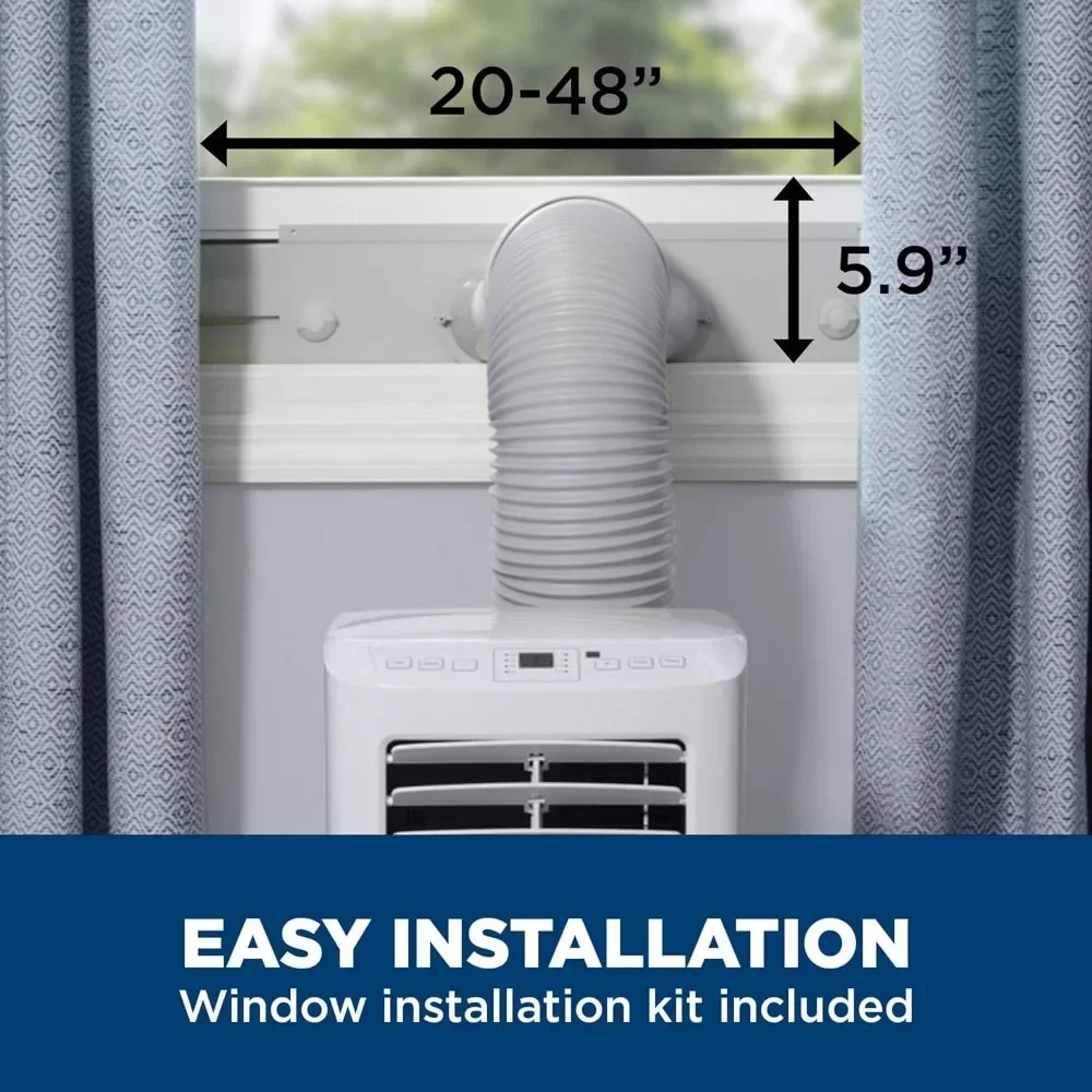 Portable Air Conditioner for Small Rooms up to 150 sq ft., 3-in-1 with Dehumidify, Fan and Auto Evaporation, Includ 3