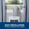 Portable Air Conditioner for Small Rooms up to 150 sq ft., 3-in-1 with Dehumidify, Fan and Auto Evaporation, Includ 3
