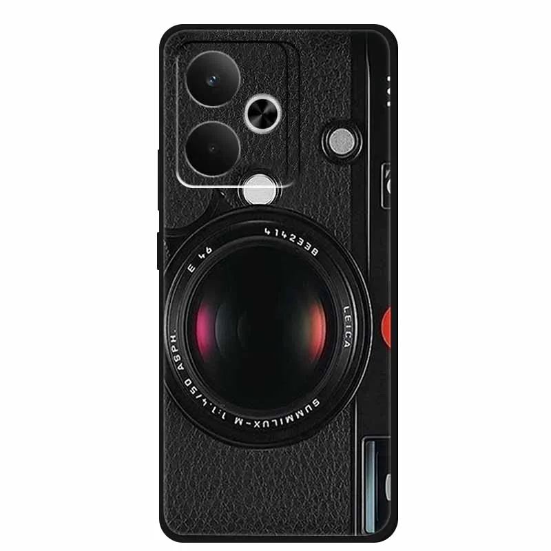 Sleek Black Silicone Soft Back Phone Case Cover