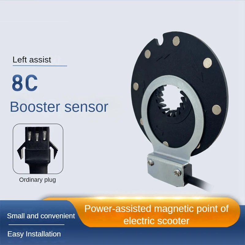 

Electric Bike Magnetic Power Sensor F-8C Magnets Dual Hall Sensor PAS System Ebike Parts