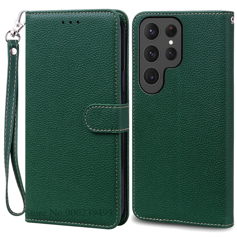 Leather Wallet Flip Case | Luxurious Book Cover Coque s