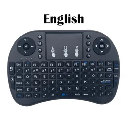 Compact Wireless Touch Keyboard with Air Mouse Functionality - Multilingual Edition - AAA Version (English)