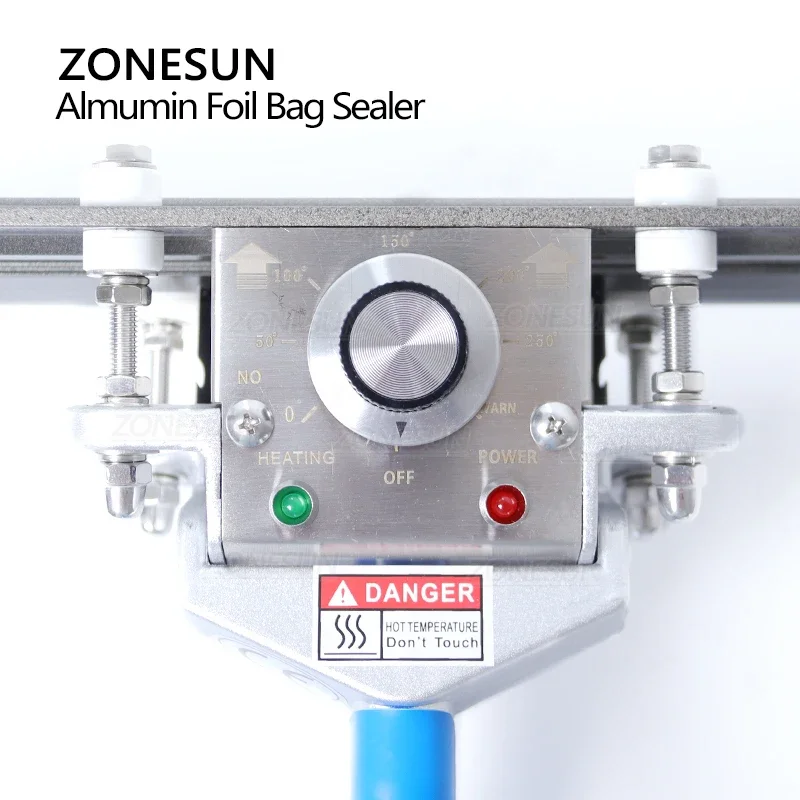 ZONESUN Direct-heat Plier Portable Impulse Heat Sealing Machin Composite Aluminum Foil Pouch Foil Bag Sealer ZS-FKR200C 3