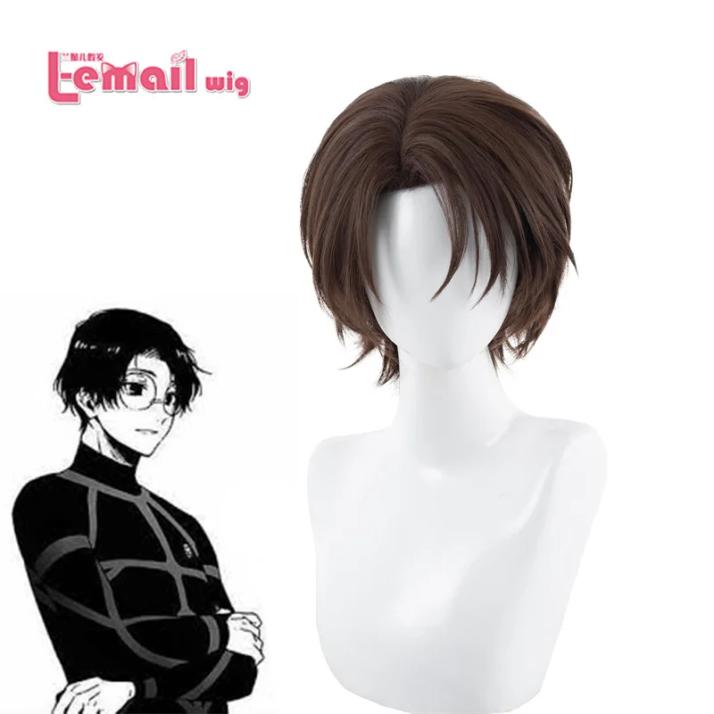 l email wig synthetic hair game project sekai colorful stage aoyagi toya cosplay wig pjsk 28cm dark blue color matching wigs L-email wig Synthetic Hair Anime BLUE LOCK Yukimiya Kenyu Cosplay Wigs Brown 30cm Short Silicone Man Cosplay Heat Resistant Wig