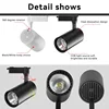 Track Light Spotlight Set Track Lamp 220V Ceiling Spot Led Lights Fixture Wall Lamps Rail Lighting COB 12/20/30/40W Home Kitchen 2