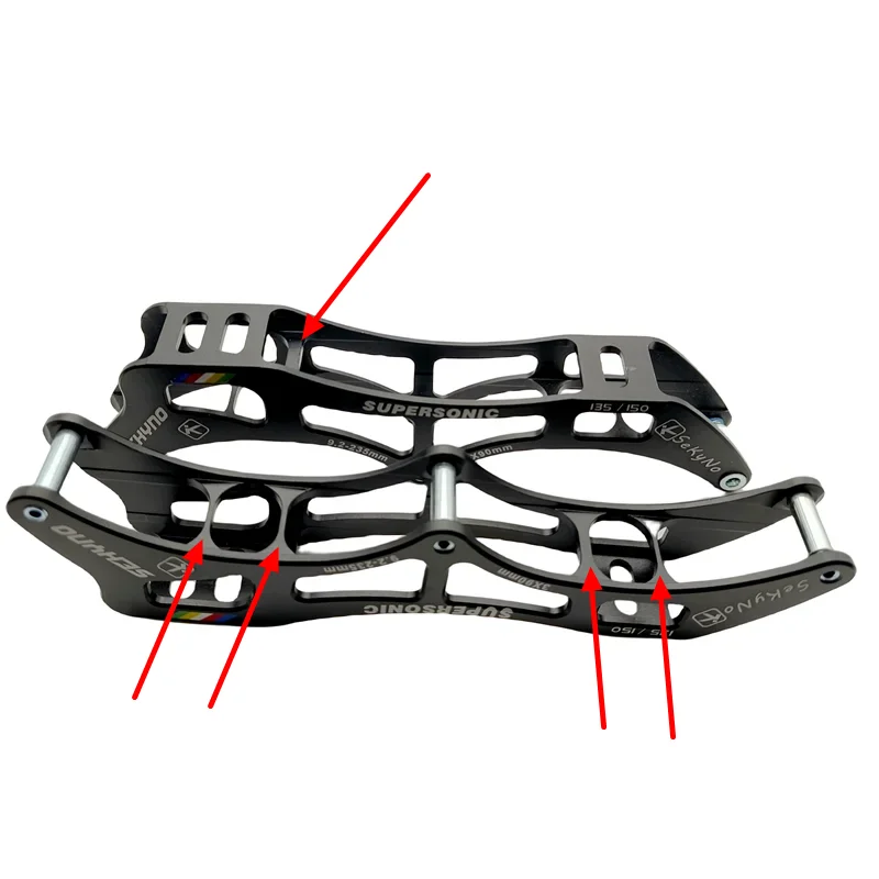 스피드 프레임 초음속 스케이트 휠, 3x90mm, 135-150mm, 90mm, 85A