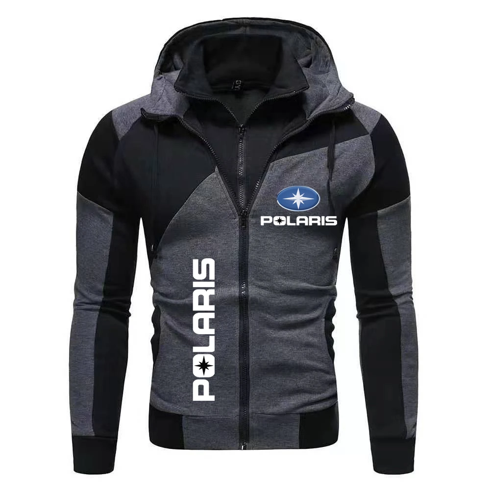 2024 Spring New POLARIS All Terrain Vehicle Men's Double layered Double Zipper Jacket Outdoor Multi functional Windproof Jacket 5