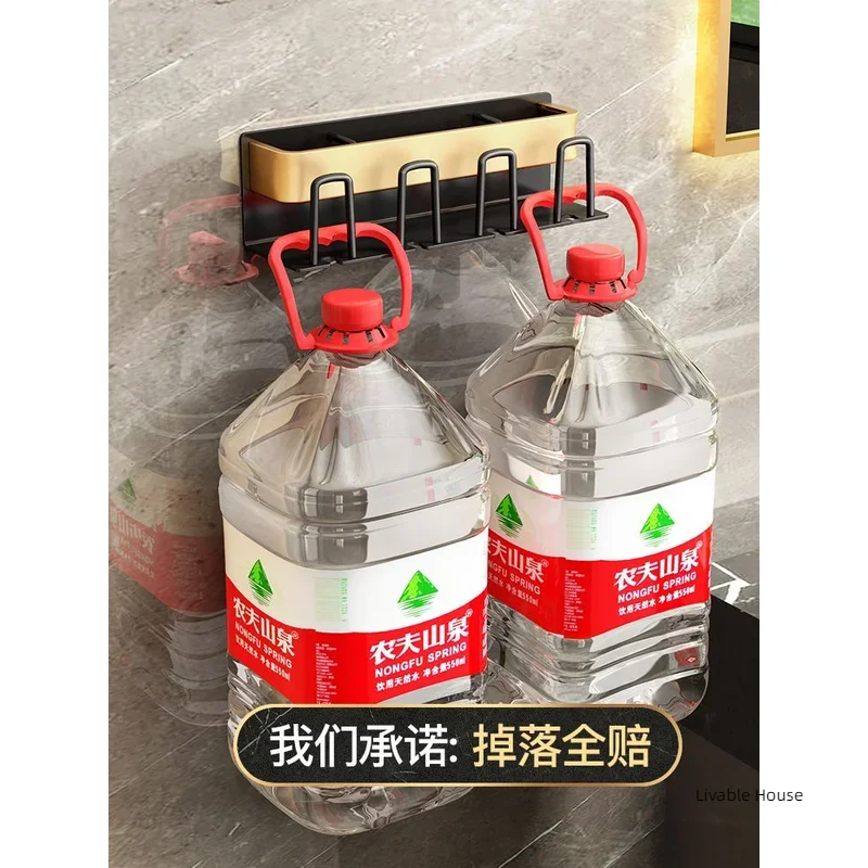 화장실 구멍 없는 알루미늄 전동 칫솔 홀더, 벽 장착 공간 구강 세척제 컵
