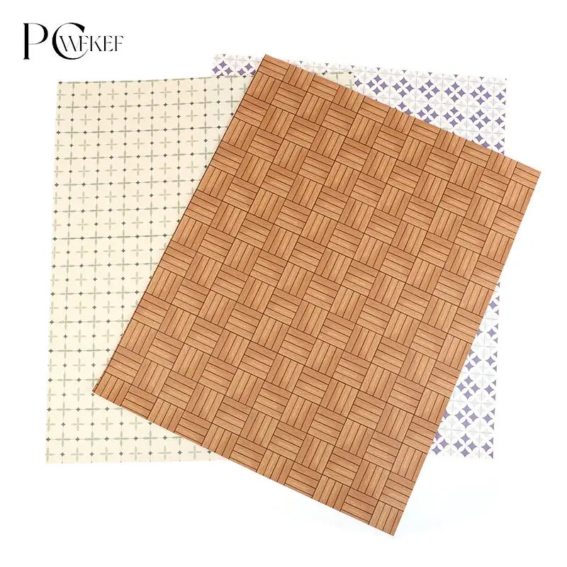 

1:12 Dollhouse Miniature Floor Wallpaper Floor Mat Scene Background Pad Model Home Decor Toy Doll House Accessories
