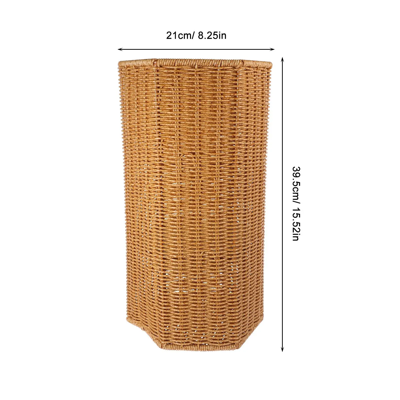 Plastic Rattan Weaving Umbrella Stand Creative Umbrella Storage Bucket Living Room Home Holder Organization Rack