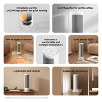XIAOMI Тепловентилятор Компактный домашний стоячий быстронагревающийся осциллирующий электрический тепловентилятор с термостатическим управлением — изображение 2