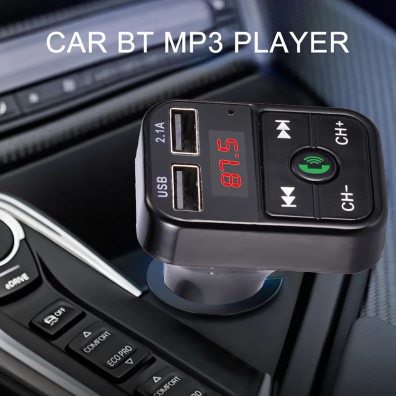 Portable Bluetooth Car MP3 Player Radio Modulator 5.3 FM Transimitter Dual USB Fast Charger Audio Receiver Handsfree Multicolour