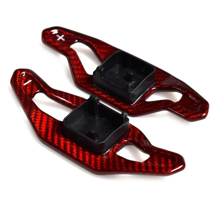 Hot Carbon Fiber Steering Wheel Shifter Extension Is Suitable For Audi A3 8V S3 RS3 A4L S4 A5 SQ5 S5 RS4 B8 B9 A6 A7 TT R8 Q3 Q5