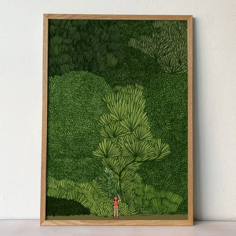 

Illustration Decorative Painting Fresh Abstract Homestay Hotel Apartment Creative Home Decoration Art Paintings